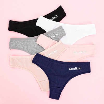 Damen-Uniform-Tangaslip Set 6 / Packung - Unterwäsche