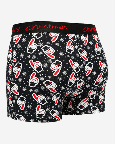Royalfashion Christmas schwarze Herren-Boxershorts