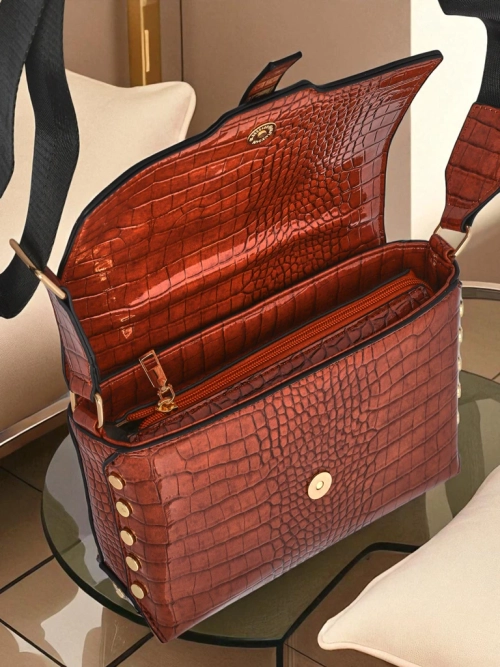 Royalfashion Лакована маленька жіноча сумочка з екошкіри Velia Crest