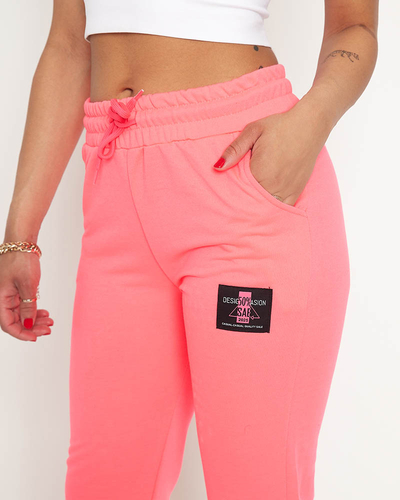 Neonpinke Damen-Jogginghose - Kleidung