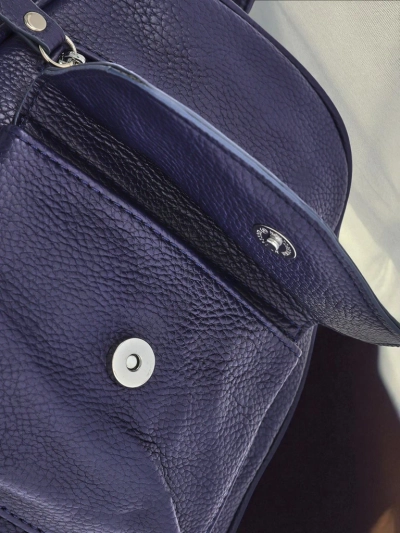 Damenrucksack Callista von Królewska Moda, Öko-Leder, marineblau