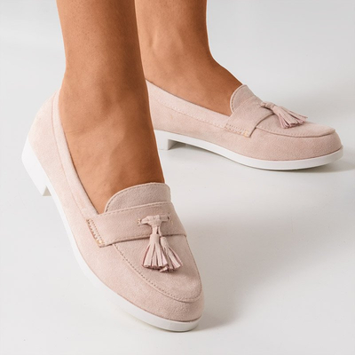 Atrugiel pulverisierte Frauenmokassins mit Quasten - Schuhe