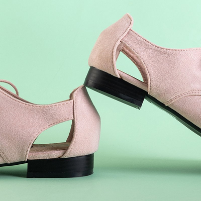 OUTLET Rosa Damenschuhe mit Fairy-Ausschnitten - Schuhe