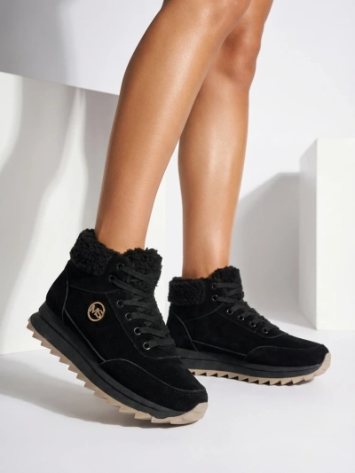 Royalfashion Damen isolierte Sportschuhe in schwarz Cerrto