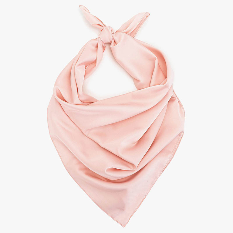 Einfarbiger Damenschal in hellrosa Farbe - Accessoires