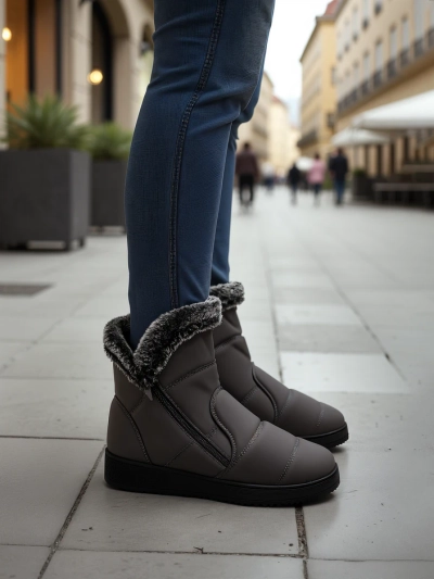 Royalfashion Damen Winterstiefel ähnlich wie Schneestiefel Baccinis