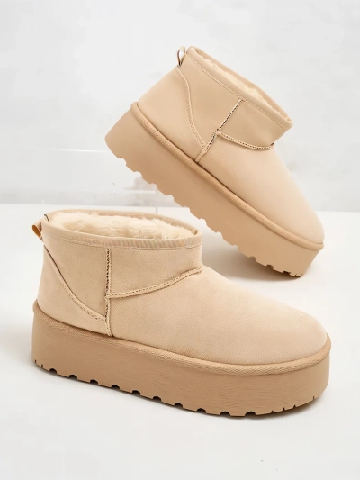 Royalfashion Damen Plateau a'la Schneestiefel Dagodo