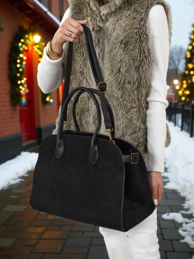 Damen Shopper Handtasche Öko-Wildleder Dorelle