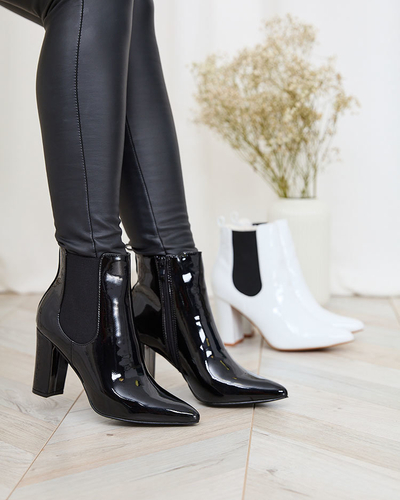 Royalfashion Schwarzer Damen-Stiletto-Stiefel Lady Jeny