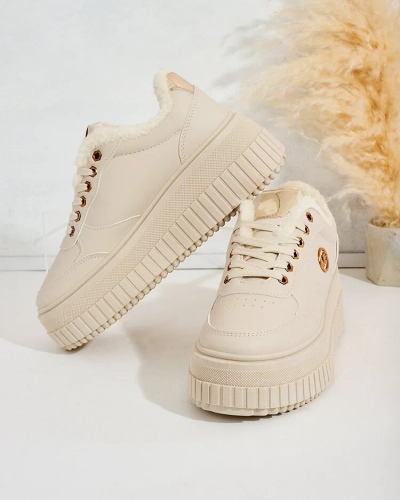 Royalfashion Warme Damen-Sneakers mit Fell Sofi