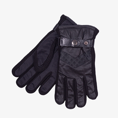 Schwarzer isolierter Herrenhandschuh - Handschuhe