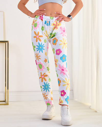 Royalfashion Damenhose aus geblümtem Stoff