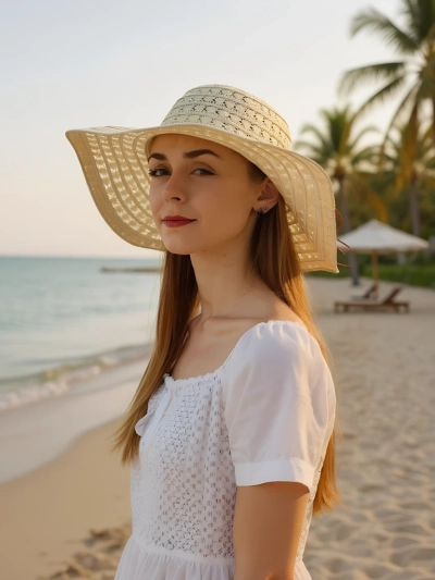Royalfashion Damen Strohhut Convalia