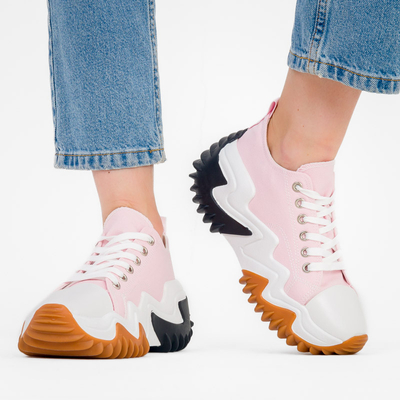 OUTLET Rosa Damenschuhe a'la Sneakers Wenova - Schuhe