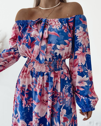 Royalfashion Damen Midikleid mit originellem Muster