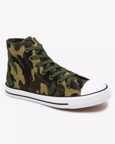 Зелені чоловічі кросівки з візерунком моро Adoisso - Взуття