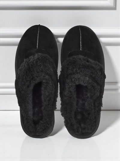 Kurze Damenstiefel a'la Schneestiefel mit Fell Velour Fang
