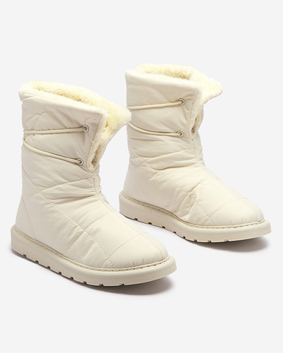 Beige Damenschuhe a'la Schneestiefel Amirfu- Footwear