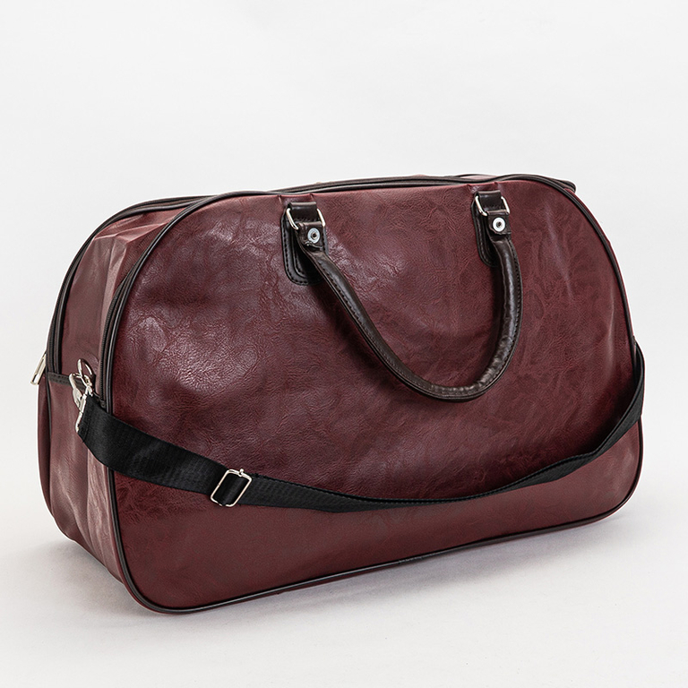 Maroon Reisetasche mit Steppung - Accessoires