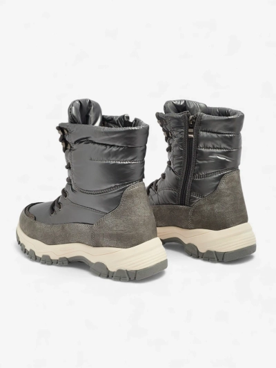 Damenstiefeletten Aurora Silber Ökologisch Lässig für den Winter