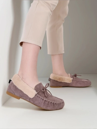 Royalfashion Жіночі мокасини з хутром Ahtikes