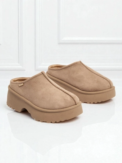 Kurze Damenstiefel im Schneestiefel-Stil mit Fell Calindra