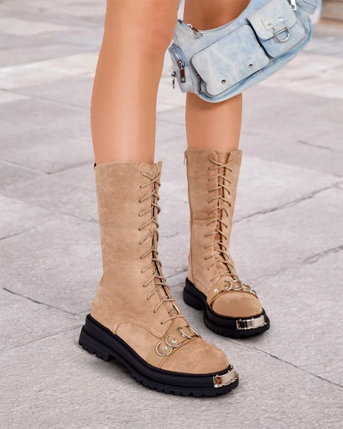 Жіночі черевики на шнурівці Royalfashion Werces