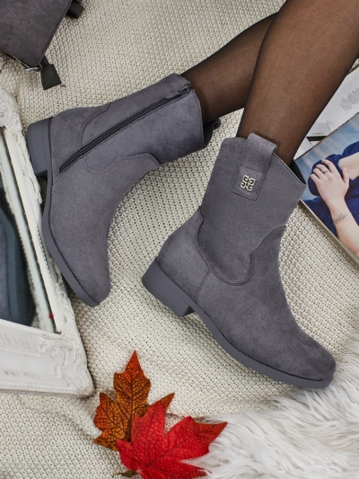 Damen Stiefeletten aus Öko-Wildleder Kelmoria