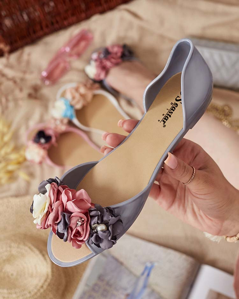 Royalfashion Gummiballerinas mit Blume Koddies