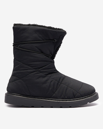 Schwarze Damenstiefel a'la Schneestiefel Amirfu- Footwear