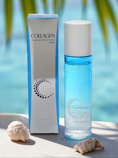 Aufhellendes und feuchtigkeitsspendendes Gesichtswasser mit Kollagen