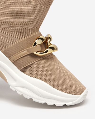 High Deveris Damen-Sneaker in Hellbraun - Schuhe