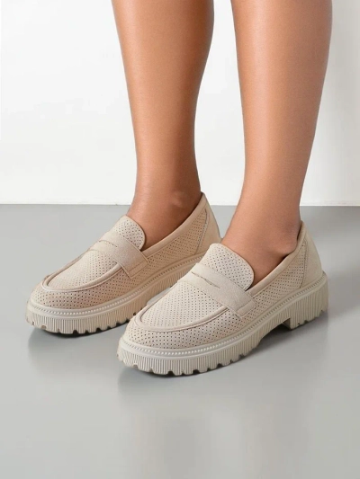 Royalfashion Damen Eco-Suede Mokkasins Dunes