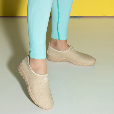 Beige Damen Slip on Smegin Sneakers - Schuhe