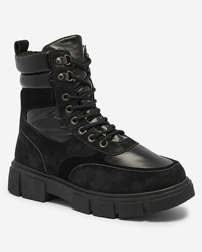 Schwarzer isolierter Damenstiefel Kasemi- Footwear
