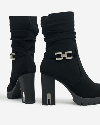 Royalfashion Women's Teroleda Decorated Stiletto Boots