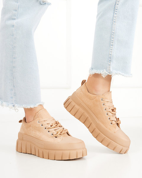 OUTLET Hohe braune Damensneaker Mishta - Schuhe