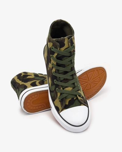 Зелені чоловічі кросівки з візерунком моро Adoisso - Взуття