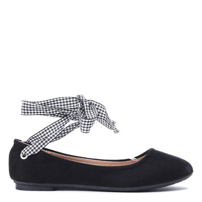 Czarne balerinki- Obuwie