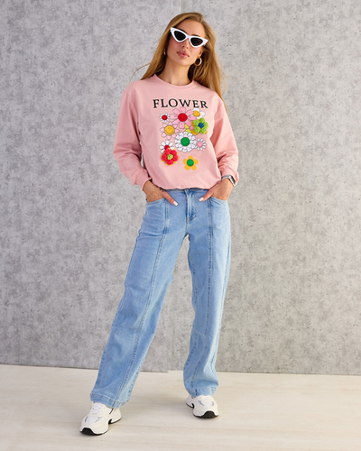 Royalfashion Women's Cotton Thin Print Sweatshirt