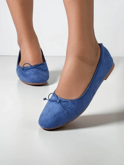 Royalfashion Damenflats mit einer Schleife Zaame