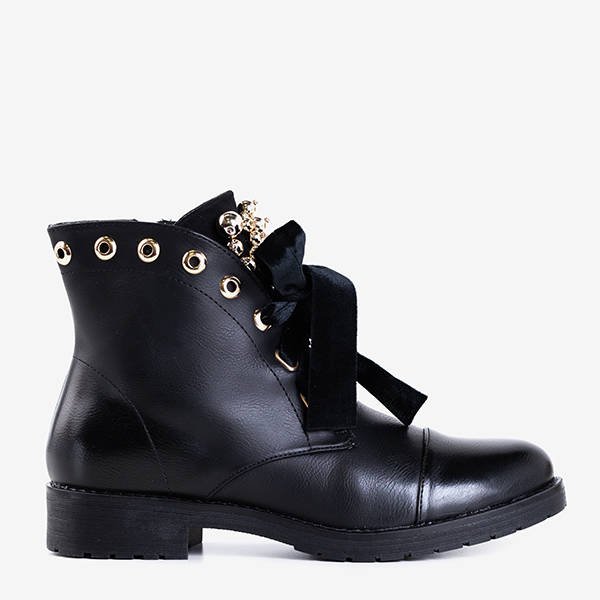 Schwarze Taschen mit Havelte-Dekor - Schuhe