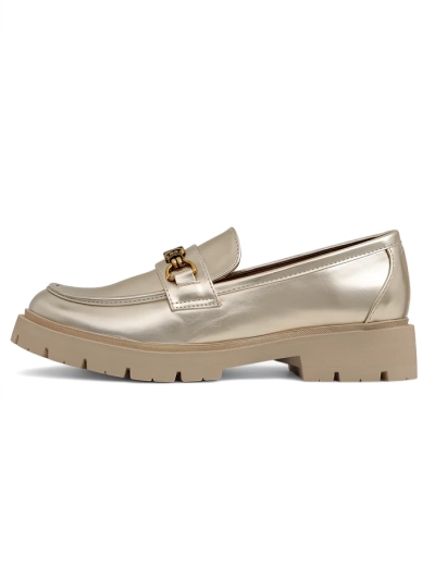Royalfashion Damenmokassins vergoldet Goldlove