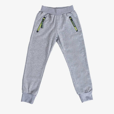 Сірі спортивні штани для хлопчиків - Штани