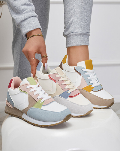 Sportliche Damen-Sneaker in Weiß und Blau Runan - Footwear