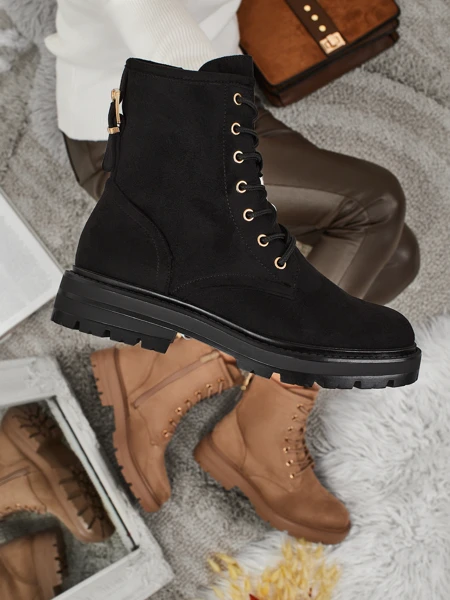 Damen Trapper Stiefeletten Thalira