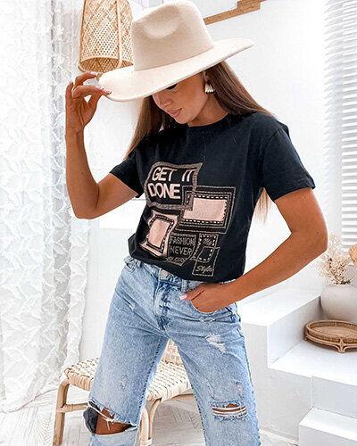 Royalfashion Bedrucktes Damen-T-Shirt