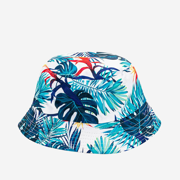 Blauer Fischerhut für Damen mit Hawaii-Design - Accessoires