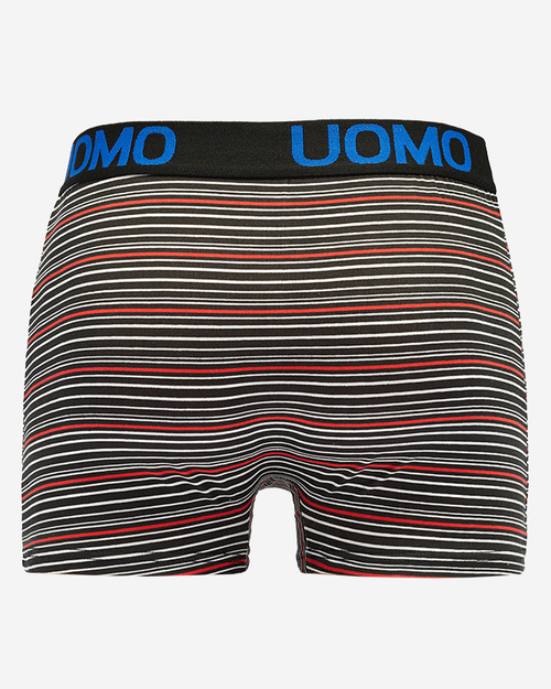 Чорні чоловічі боксери в смужку