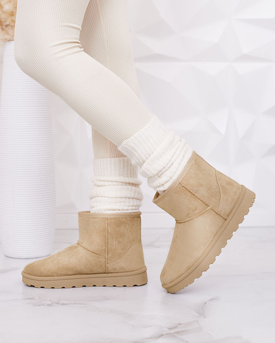 Royalfashion Braune Stiefel a'la Schneestiefel für Damen Nerlea